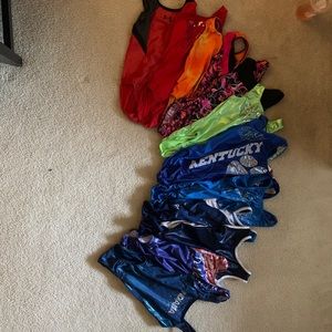 girls adult medium gymnastics leotards